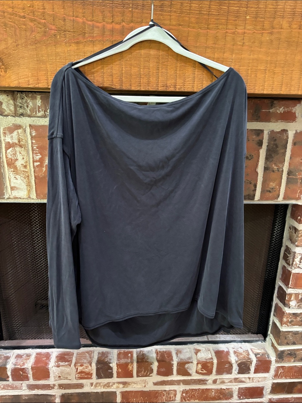lululemon athletica Off-Shoulder Long Sleeve Top - Black